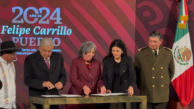 AMLO firma reformas a la Guardia Nacional y a favor de pueblos indÃ­genas en su Ãºltima â€˜maÃ±aneraâ€™
