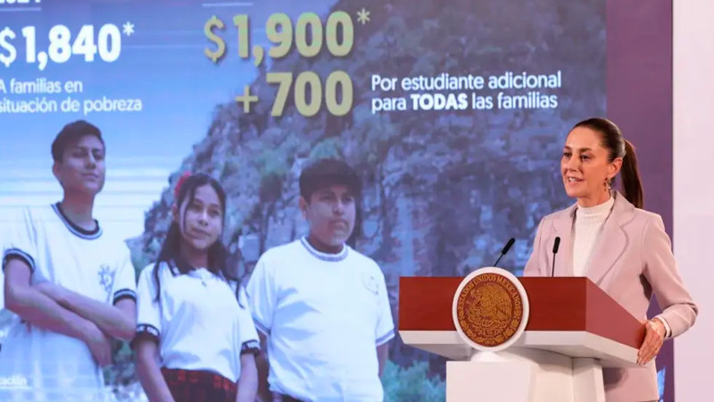 Anuncia Sheinbaum nueva beca universal para educaciÃ³n bÃ¡sica