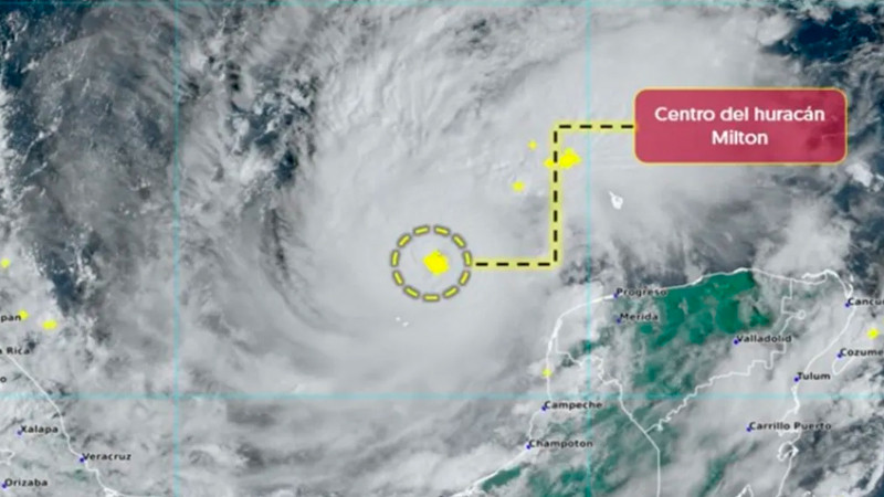 HuracÃ¡n 'Milton' no tocarÃ¡ territorio mexicano pero dejarÃ¡ lluvias: Sheinbaum
