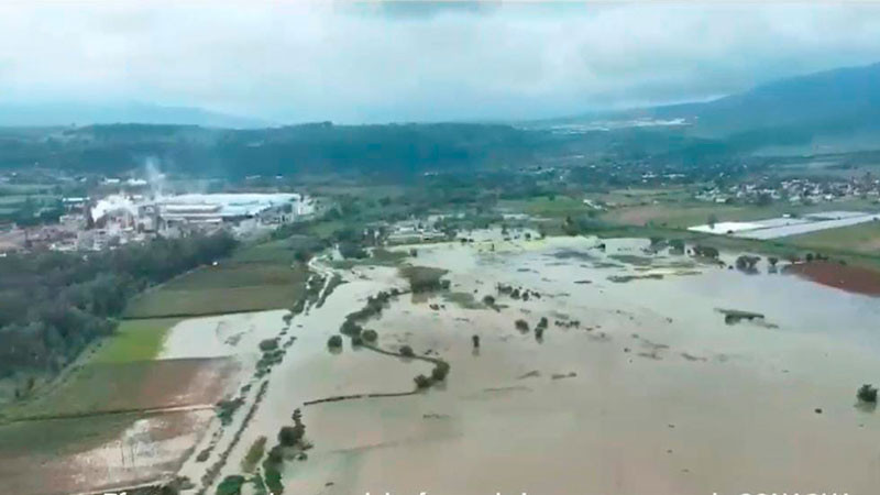 Desfogue de la presa Cointzio causÃ³ afectaciones en 130 has del Ejido Boruca en Tenencia Morelos