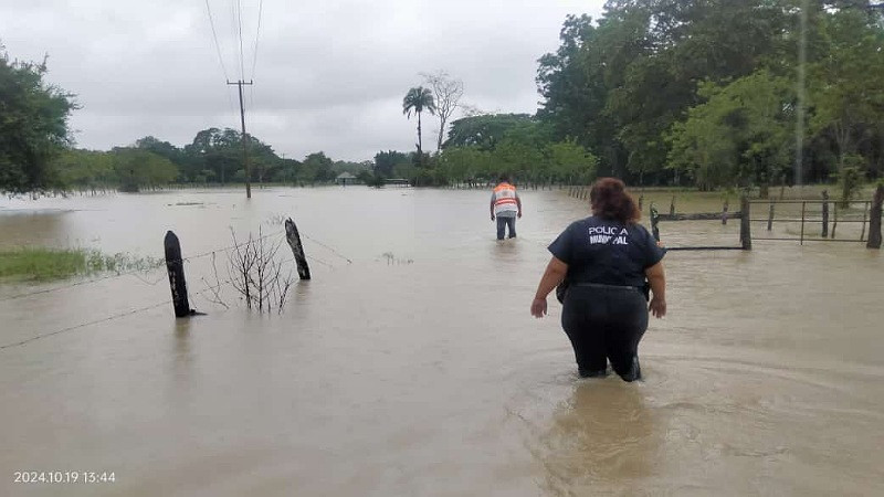 Fuertes lluvias dejan afectaciones en 6 municipios de Chiapas