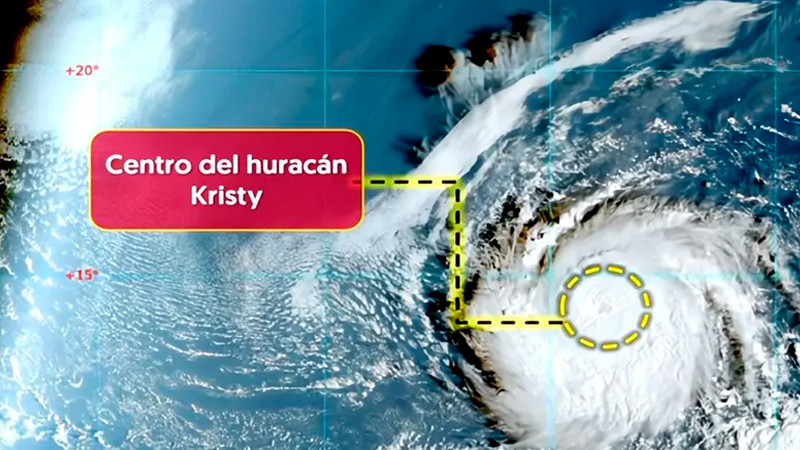 'Kristy' evoluciona a categorÃ­a 3 mientras se aleja de MÃ©xico