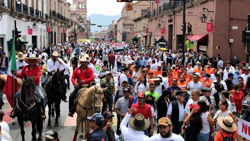 Este martes habrÃ¡ megamarcha de galleros,Â taurinos y jaripeyeros en el centro de Morelia