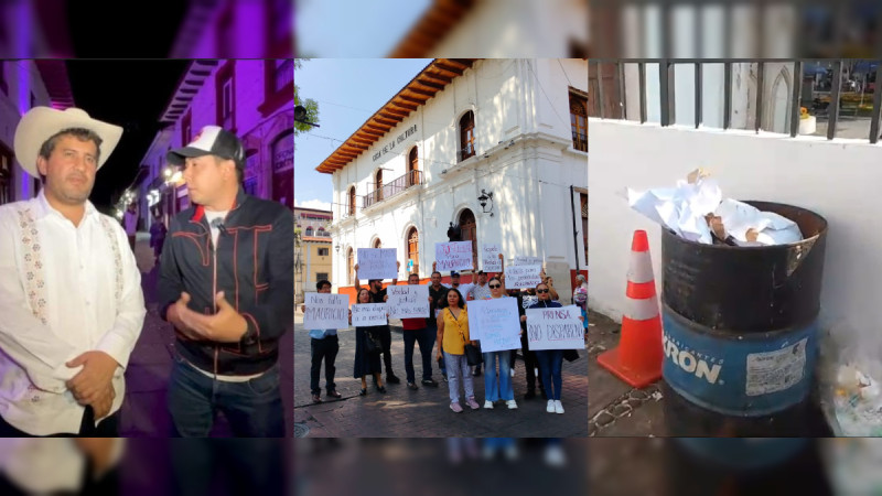 Alcalde Carlos Manzo, enemigo de los periodistas: Ordena quitar pancartas exigiendo justicia para Mauricio Cruz SolÃ­s asesinado en Uruapan, MichoacÃ¡n