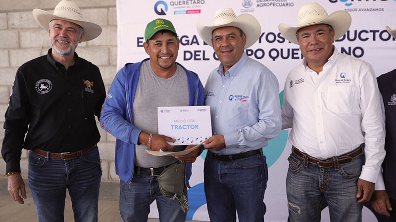 Entrega la SEDEA apoyos a productores agrÃ­colas del municipio de TolimÃ¡n, QuerÃ©taro 
