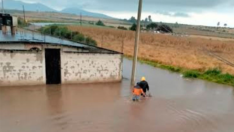 Sufren afectaciones 20 casas por inundaciÃ³n; se desbordÃ³ laguna en Hidalgo