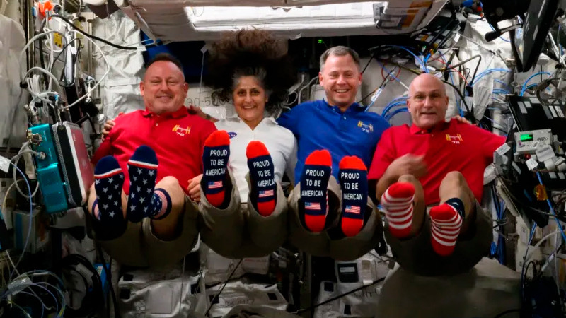 Astronautas estadounidenses votan desde la EstaciÃ³n Espacial Internacional 