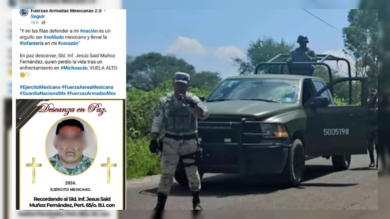 San Cosme Xaloztoc, Tlaxcala, despide a joven soldado abatido en Aquila, MichoacÃ¡n