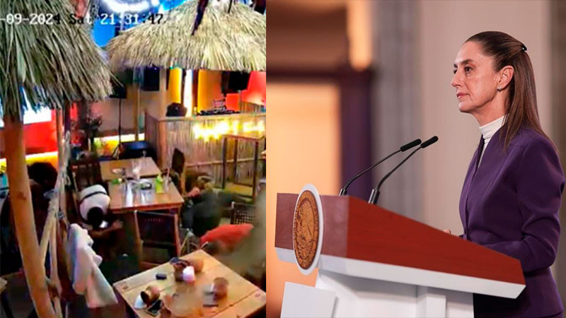 Claudia Sheinbaum confirma que ataque a bar de QuerÃ©taro, se debiÃ³ a que â€œiban por una personaâ€