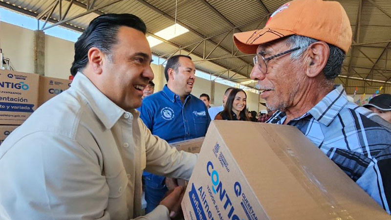 Entrega SEDESOQ apoyos alimentarios en San Juan del RÃ­o, QuerÃ©taro