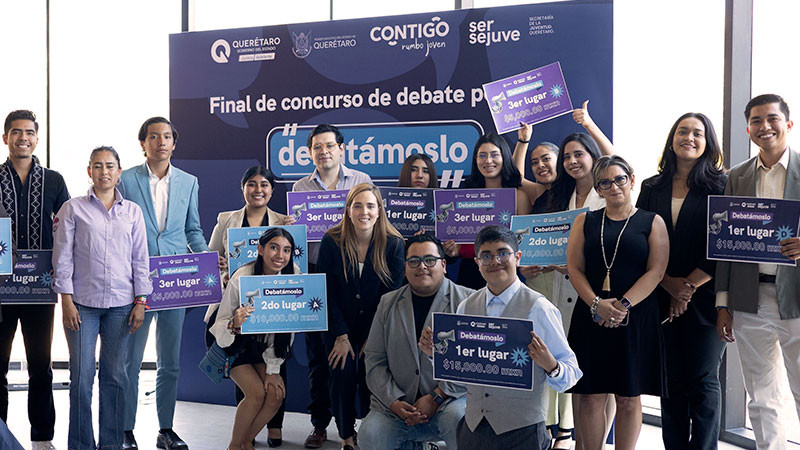 Premian a ganadores de DebatÃ¡moslo 2024, en QuerÃ©taro