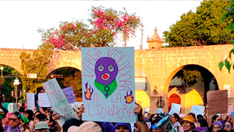 En Morelia, se manifiesta por la eliminaciÃ³n de la violencia contra las mujeres 