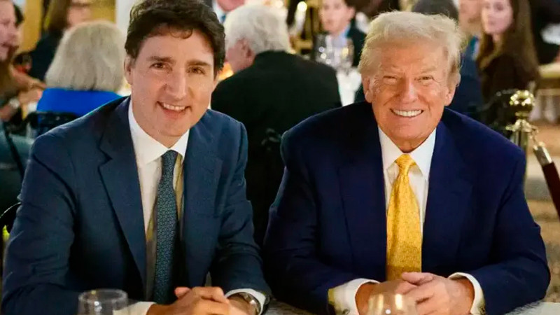 Trump sugiere a Trudeau que CanadÃ¡ se anexe a EEUU para evitar aranceles: Fox News