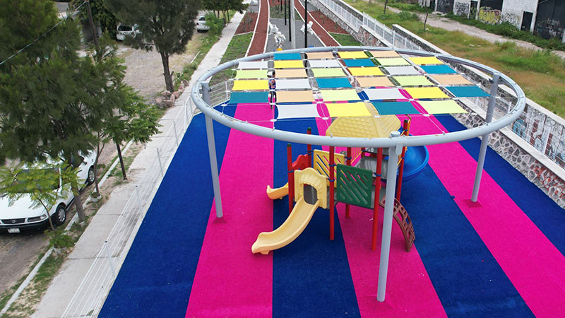 Finaliza la rehabilitaciÃ³n del parque en el fraccionamiento Fray JunÃ­pero Serra