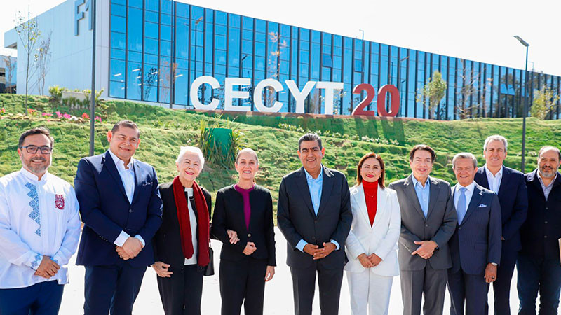 Claudia Sheinbaum inaugurÃ³ el CECyT no.20 â€œNatalia SerdÃ¡nâ€ y la UPII â€œAlejo Peraltaâ€ del IPN en Puebla 