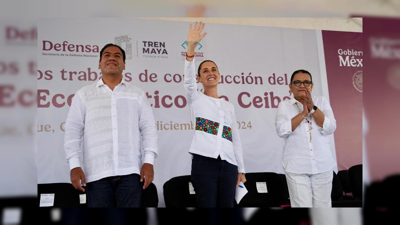 Sheinbaum da banderazo para la construcciÃ³n del Parque EcoturÃ­stico â€œLa Ceibaâ€ en Palenque, Chiapas