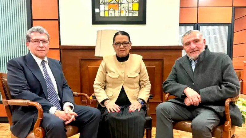 Hay unidad en la 4T, asegura Sheinbaum tras reuniÃ³n con Monreal y AdÃ¡n Augusto