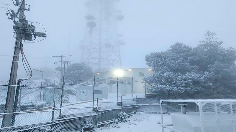 Cae primera nevada en zonas altas de TolucaÂ 