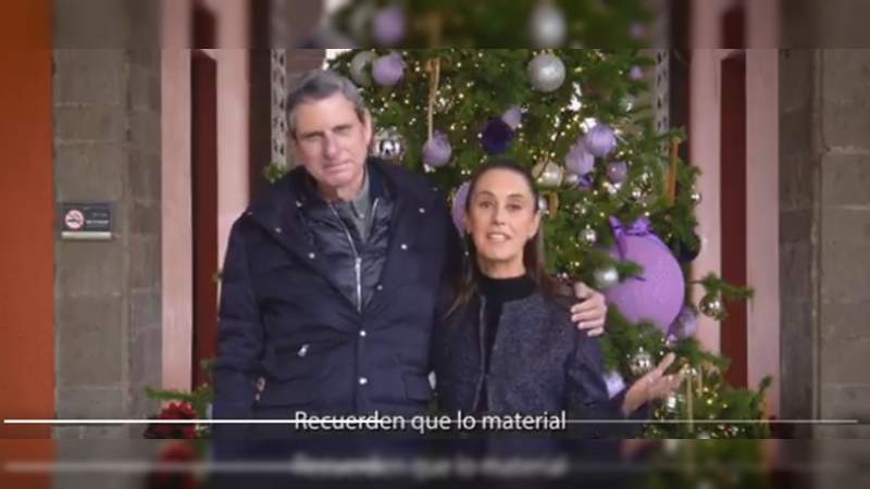 Claudia Sheinbaum desea feliz Navidad a los mexicanos; â€˜lo mÃ¡s importante es el amorâ€™