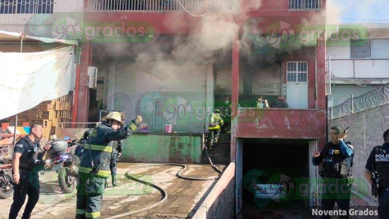Hombre pierde la vida en incendio en la Central de Abastos de QuerÃ©taro capital