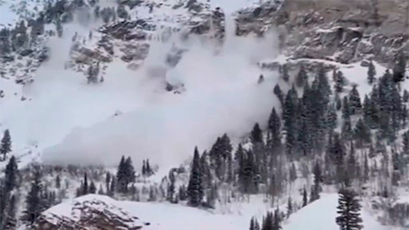 Por tormenta invernal, se registra una avalancha en Utah, EE.UU.