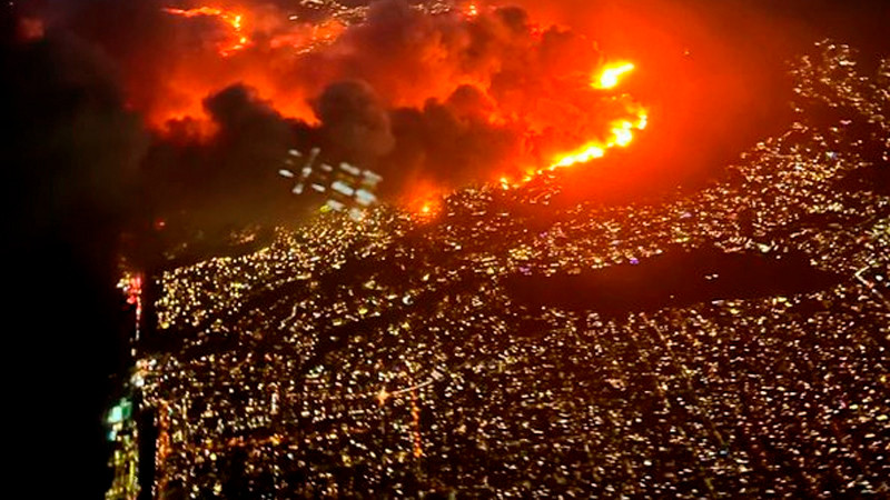 Sube a 10 nÃºmero de muertos por incendios en Los Ãngeles; hay mÃ¡s de 10 mil estructuras destruidas