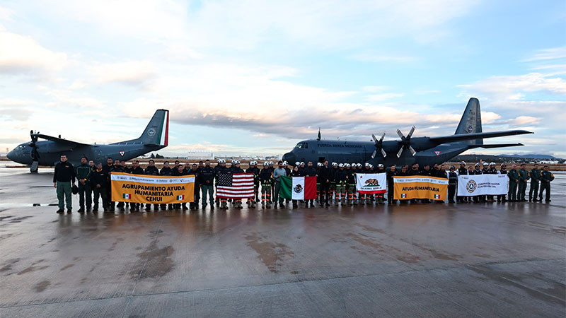 Despega el equipo mexicano que apoyarÃ¡ a combatir los incendios forestales en CaliforniaÂ 