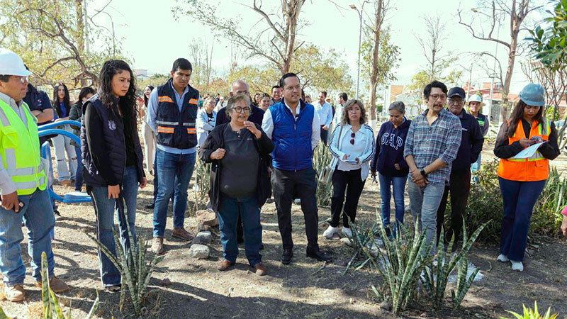 ContinÃºan la rehabilitaciÃ³n de parque en Corregidora, QuerÃ©taro 