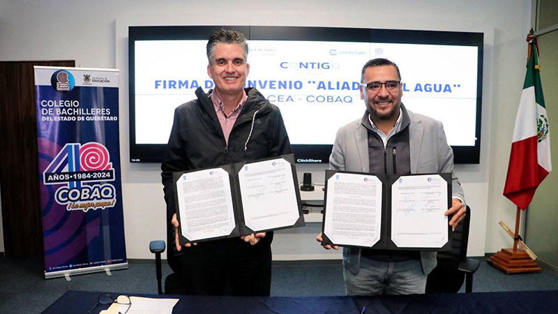 Titulares de la CEA y el COBAQ firman convenio de colaboraciÃ³n