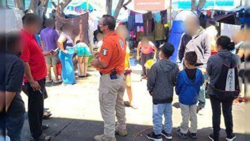 En Chihuahua, desalojan campamento de migrantes 