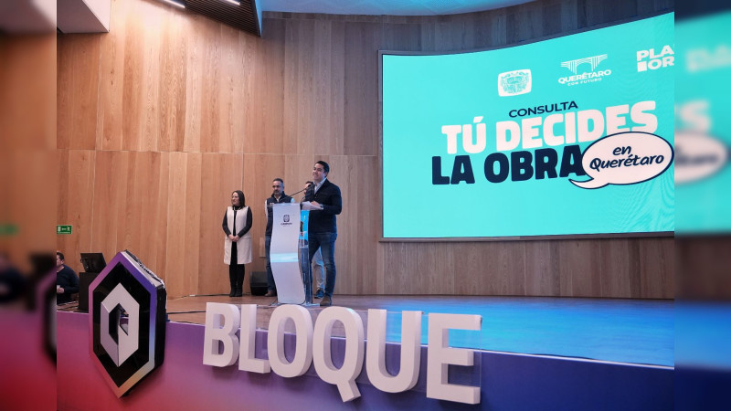 Presentan plataforma â€œDecide QuerÃ©taroâ€ para elegir obras en la administraciÃ³n capitalina
