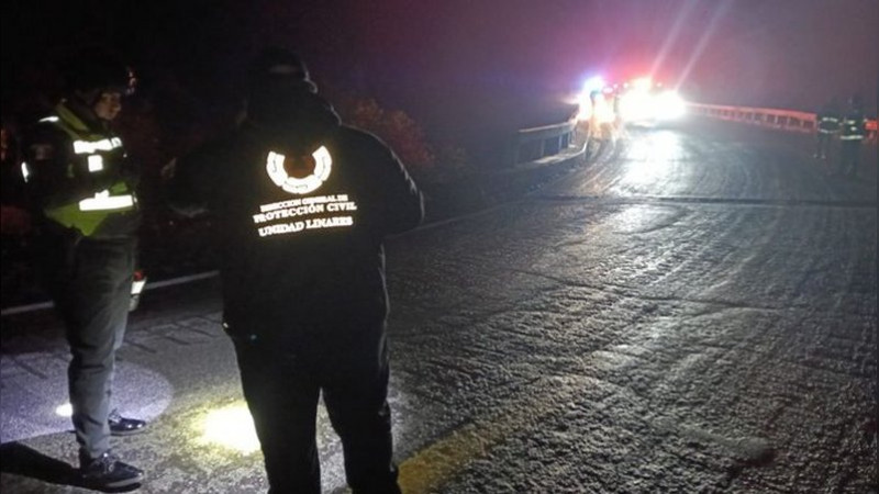 Cierran circulaciÃ³n en carretera 58 Linares-Iturbide por presencia de hielo