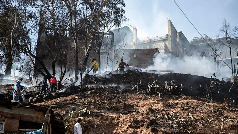 Deja un saldo de un muerto y 30 casas daÃ±adas un incendio en Tijuana