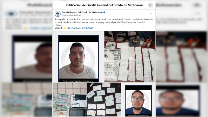 Tiene turbio pasado titular de la PolicÃ­a Auxiliar de MichoacÃ¡n: Detenido con equipo para falsificar
