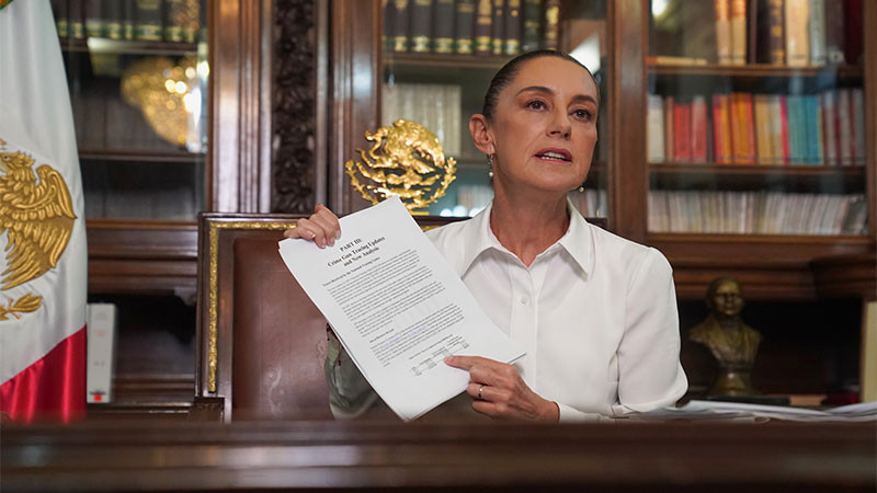 Reitera Claudia Sheinbaum propuesta de mesa de trabajo con Donald Trump en materia de seguridad y salud pÃºblica 