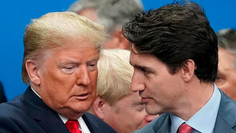 Trudeau acuerda con Trump; refuerza frontera a cambio de suspensiÃ³n arancelaria 