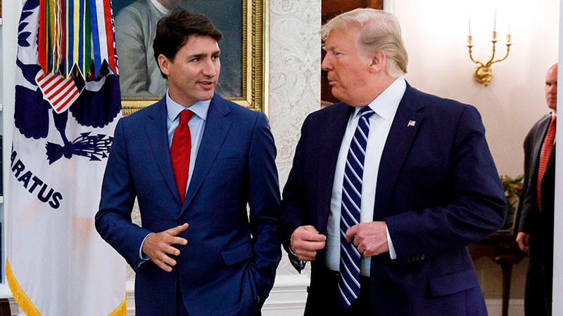 Trump habla con Trudeau tras anunciar aranceles a CanadÃ¡