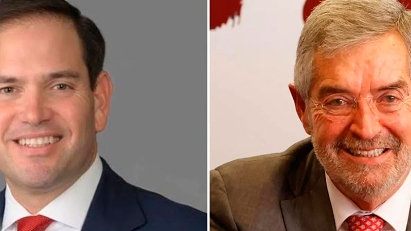 Juan RamÃ³n de la Fuente y Marco Rubio hablan sobre trÃ¡fico de estupefacientes y migraciÃ³n