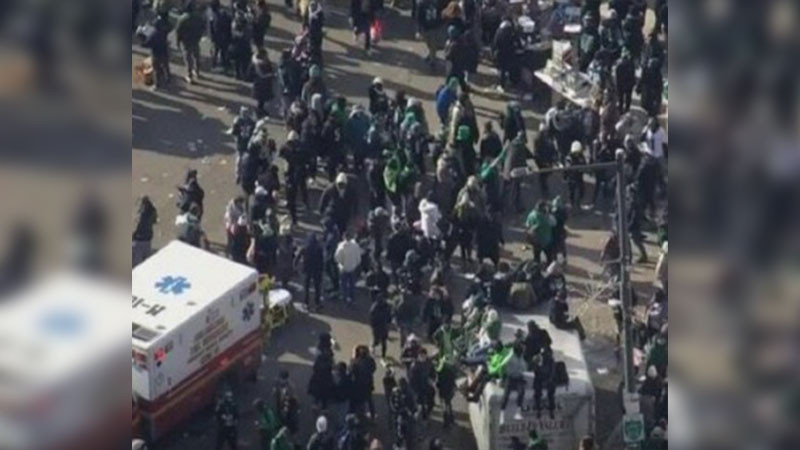 En celebraciÃ³n por el triunfo de las Ã¡guilas del Super Bowl, se registra tiroteo