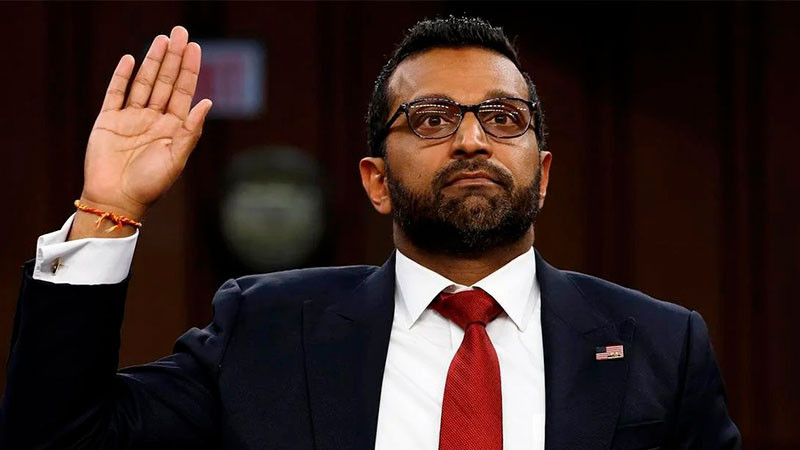 Confirman a Kash Patel como director del FBI