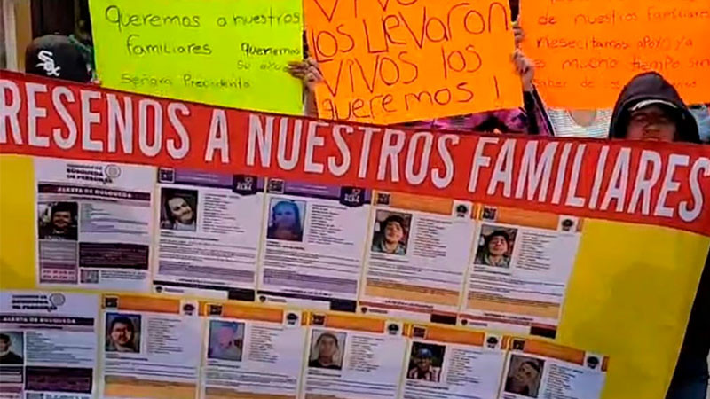 Demandan habitantes de QuerÃ©ndaro apariciÃ³n con vida de desaparecidos 