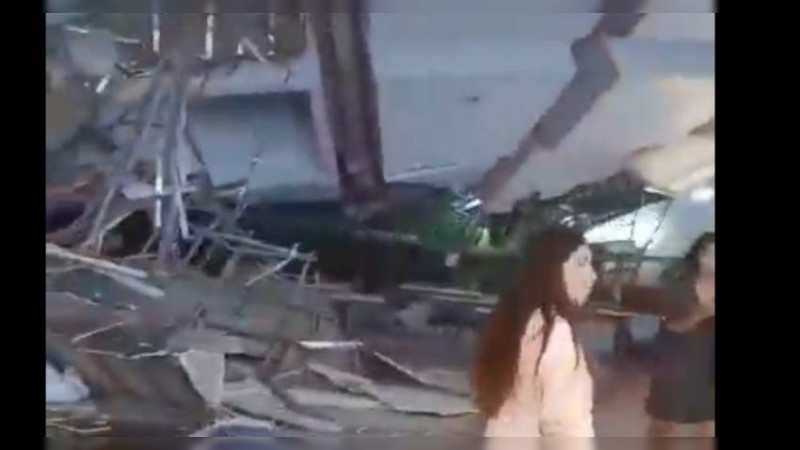 ColapsÃ³ cÃºpula de centro comercial de Trujillo, PerÃº