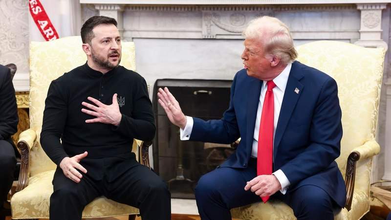 ReuniÃ³n entre Trump y Zelensky resulta tensa; entre dimes y diretes, no llegan a acuerdo