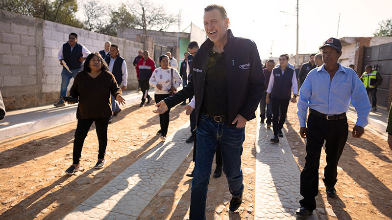 Fortalece Mauricio Kuri infraestructura urbana en Tequisquiapan