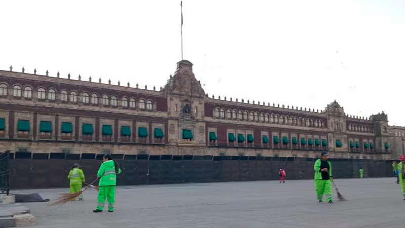 Vallas metÃ¡licas en Palacio Nacional previo al 8M son para proteger a manifestantes y policÃ­as, justifica Sheinbaum