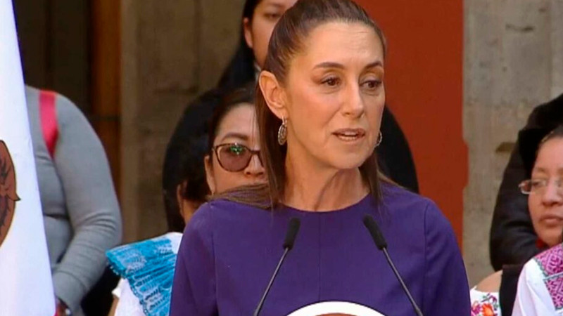 En Palacio Nacional, Sheinbaum encabeza conmemoraciÃ³n del DÃ­a Internacional de la Mujer