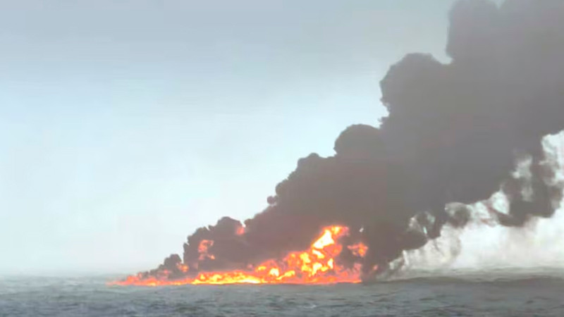Chocan carguero y barco petrolero en el Mar del Norte; hay al menos 32 heridos