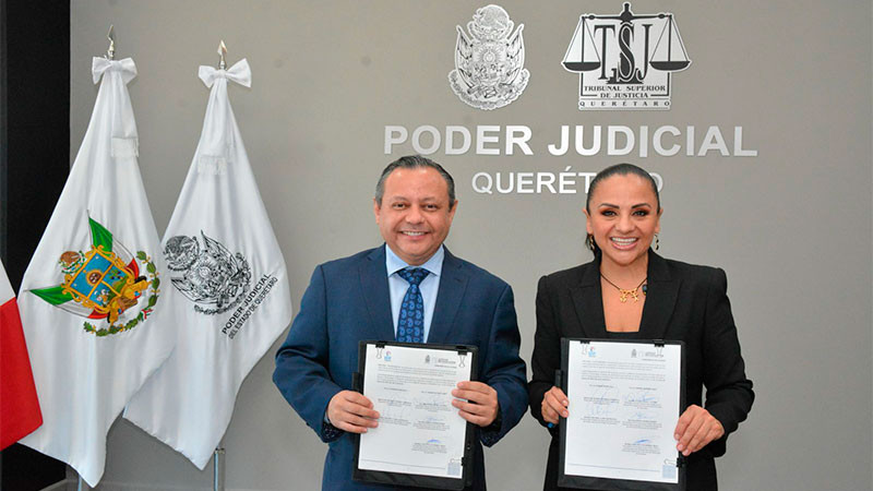 Firman convenio de colaboraciÃ³n Poder Judicial del Estado de QuerÃ©taro y el Sistema Municipal DIF QuerÃ©taro 