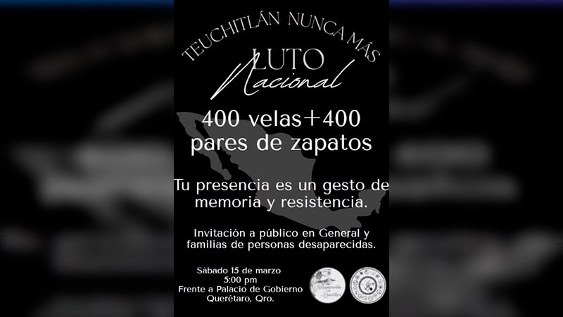 Invita Colectivo Desaparecidos QuerÃ©taro a vigilia nacional tras hallazgo de crematorios clandestinos en Jalisco 
