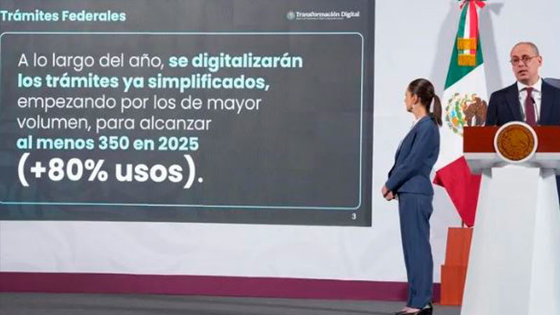 Claudia Sheinbaum informa que hoy se publica en el DOF reducciÃ³n de 342 a 151 trÃ¡mites federales para tener un gobierno mÃ¡s eficiente 